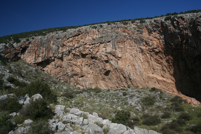 Didyma - Close-up view of the left-hand section of the large cave